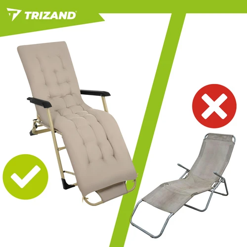 Sulankstomas sodo gultas 60x177x30cm Trizand
