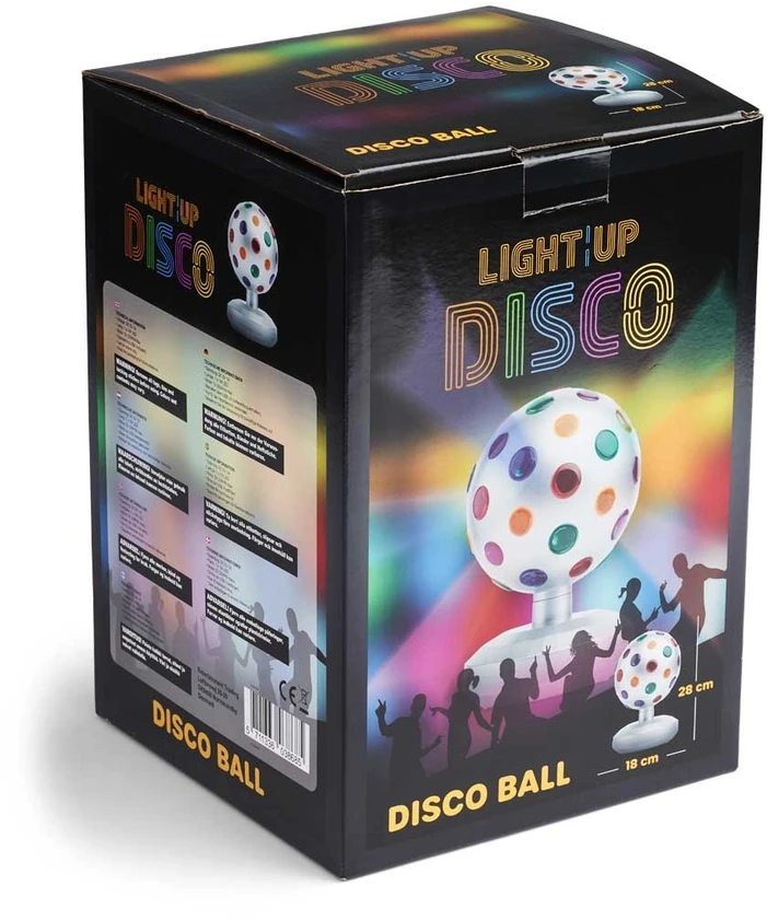 Light Up ŠVIESIAMAS - Disko kamuolys sidabrinis 28 cm (MCDC002)