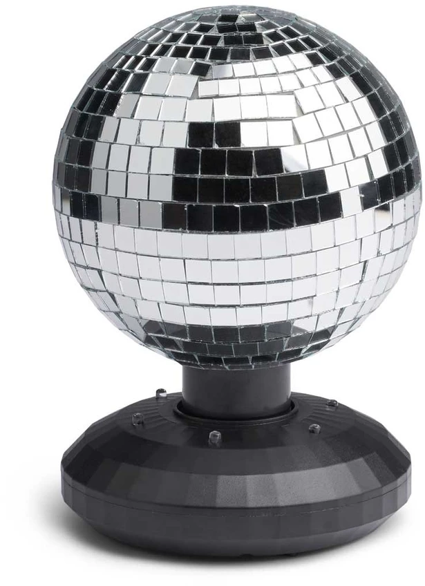 Light Up ŠVIESINAMASIS LED veidrodinis disko kamuolys 16 cm (MCDC004)