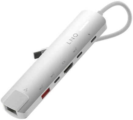 LINQ - 6in1 PRO 140W USB-C daugiaprievadis šakotuvas