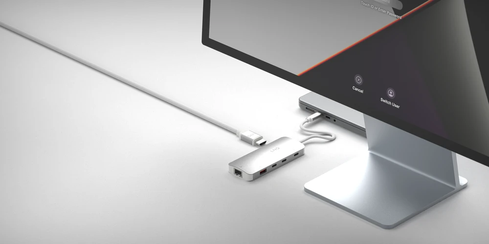 LINQ - 8in1 8K PRO 140W USB-C daugiaprievadis šakotuvas