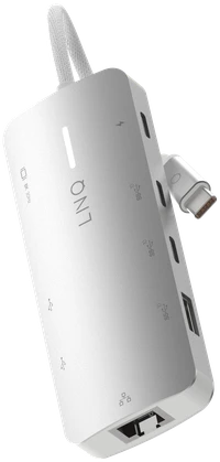 LINQ - 8in1 8K PRO 140W USB-C daugiaprievadis šakotuvas