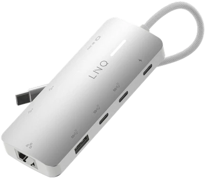 LINQ - 8in1 8K PRO 140W USB-C daugiaprievadis šakotuvas