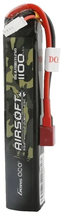 Lipo Gens ace 25C 1100mAh 3S1P 11.1V Airsoft ginklo baterija su T formos kištuku