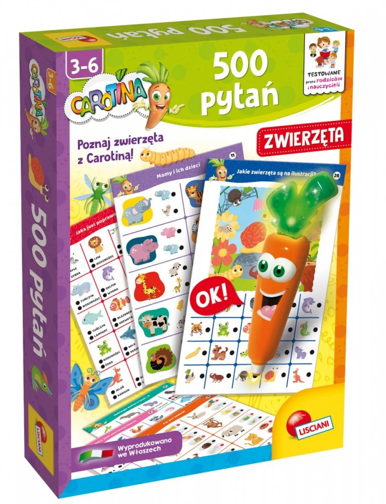 Edukacinis žaidimas Dante Carotina Gyvūnai Lisciani, 01559, 30 d