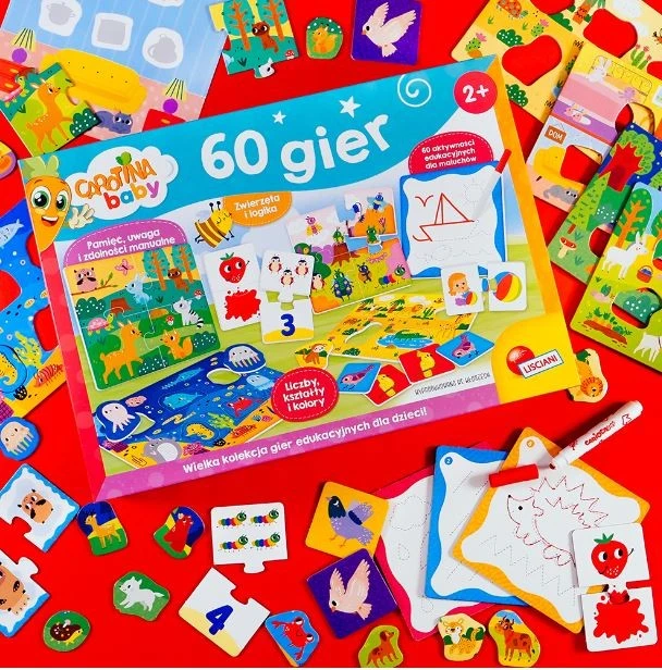 Carotina baby 60 lavinančių žaidimų vaikams 102877 LISCIANI