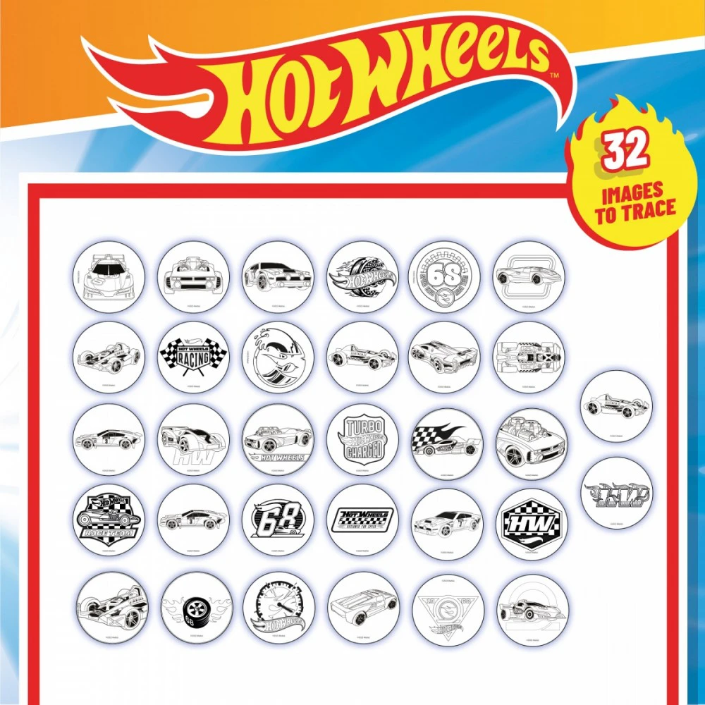 Lisciani Rinkinys Piešimo mokyklos rinkinys su projektoriumi – „Hot Wheels“