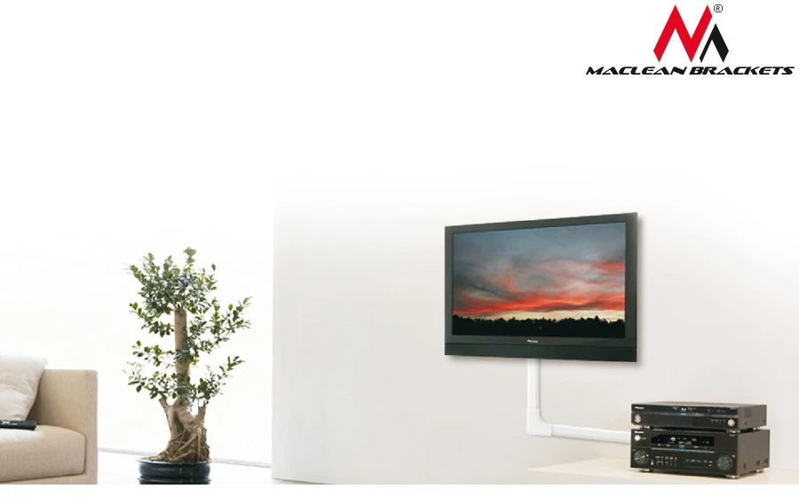 MACLEAN MC-697 W Maclean MC-697 W Dangtelio juostos kabelis Kampinis 127x127x21,5mm plastikas Sistema