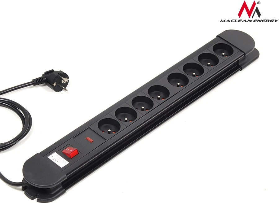 MACLEAN MCE11 Maclean MCE11 Power Strip 8 lizdas su jungikliu