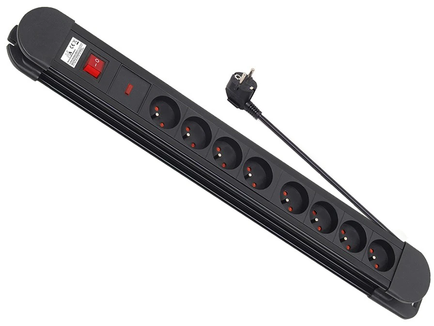 MACLEAN MCE11 Maclean MCE11 Power Strip 8 lizdas su jungikliu