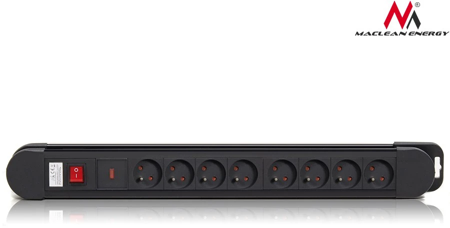 MACLEAN MCE11 Maclean MCE11 Power Strip 8 lizdas su jungikliu