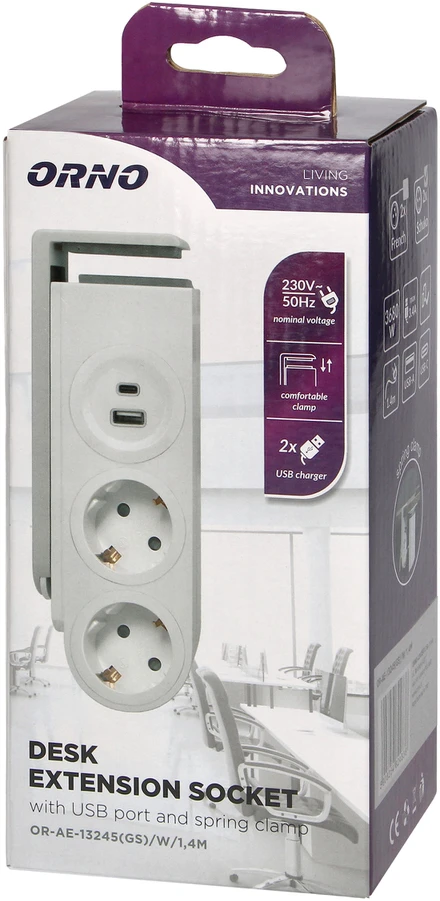 Orno PRAILG 24366S USB PRIE STALO