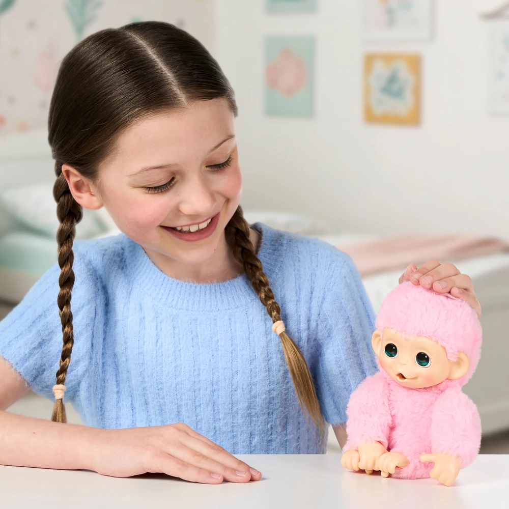Little Live Pets - Mano mažylė mini beždžionėlė rožinė citrinžolė (26764)