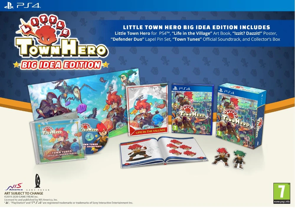 Nis America „Little Town Hero“ – didelių idėjų leidimas – „PlayStation 4“