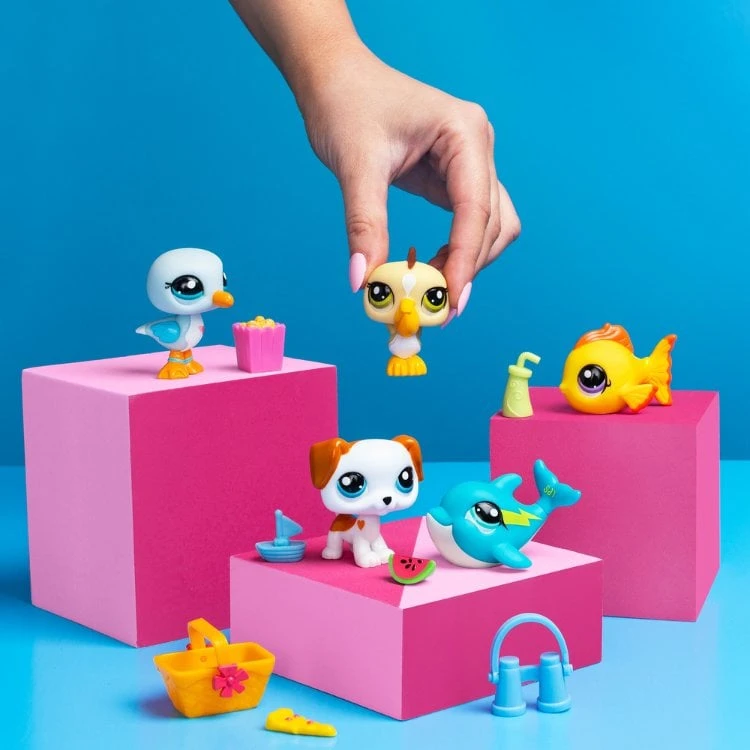 TM Toys Littlest Pet Shop paplūdimio geriausiųjų 5 žaisliukų rinkinys, 00517