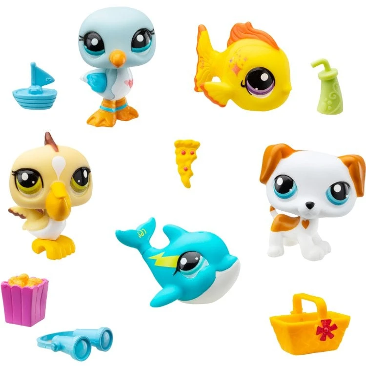 Littlest Petshop „Littlest Pet Shop“ – paplūdimio geriausių gyvūnų kolekcionieriai, 5 vnt. (00517)