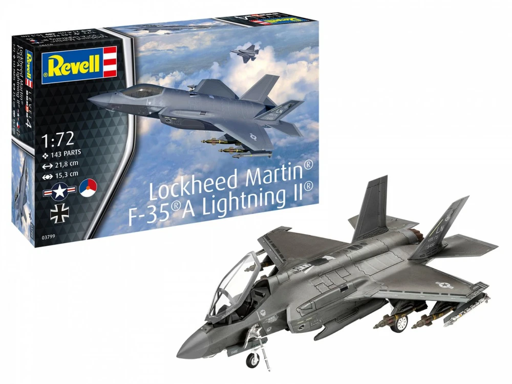Revell Lockheed Martin F-35A Lightning II plastikinis modelis 1/72