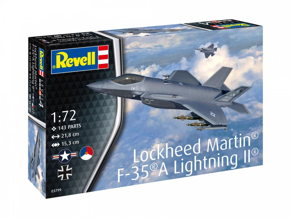 Revell Lockheed Martin F-35A Lightning II plastikinis modelis 1/72