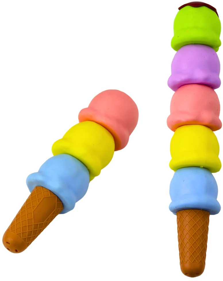 Lean Žymeklių rinkinys ledų formos, 5 pastelinių spalvų, 18 cm