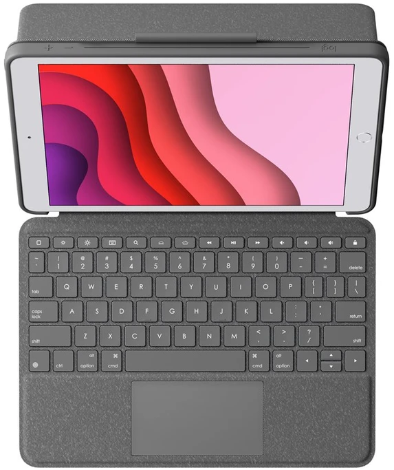 LOGITECH Combo Touch, skirtas iPad (7, 8 ir 9 gen.) – GRAPHITE – NORDIC