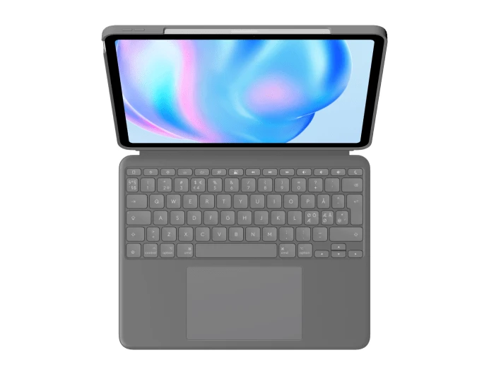 „Logitech“ – „Combo Touch“, skirtas „iPad Air 13“ (M2) – OXFORD Pilkas – PAN – NORDIC