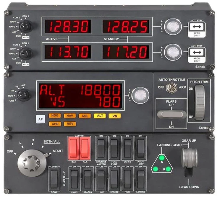 „Logitech Pro Flight Multi Panel“.