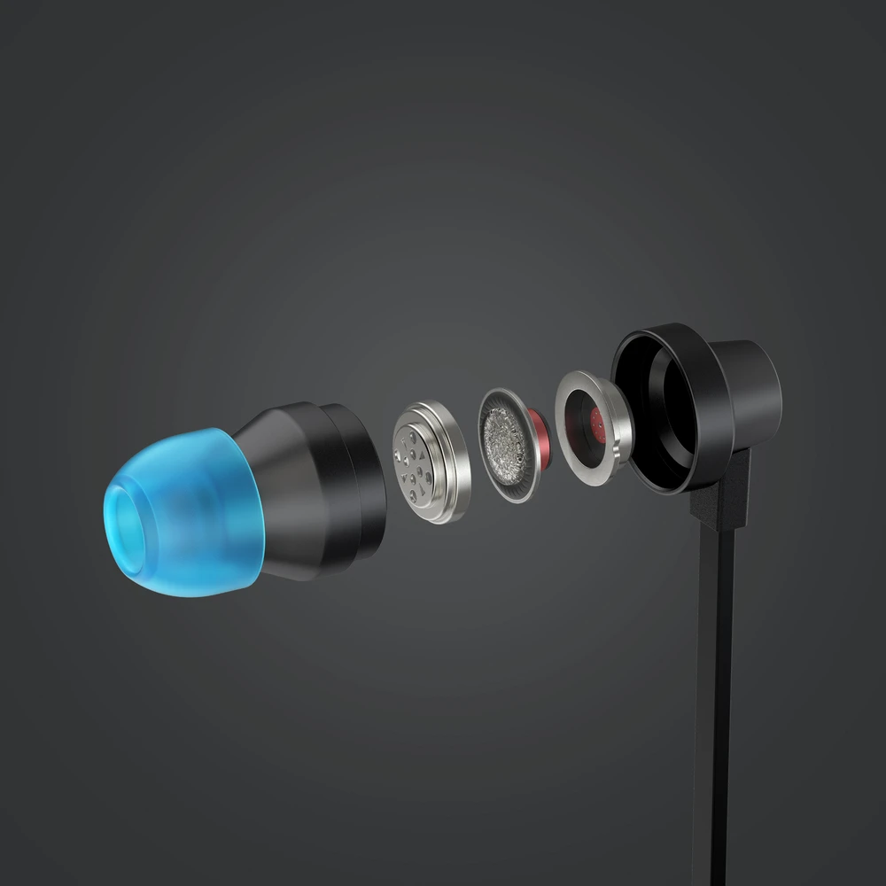 Į ausis įkišamos ausinės žaidimams Logitech G333, Mėlyna