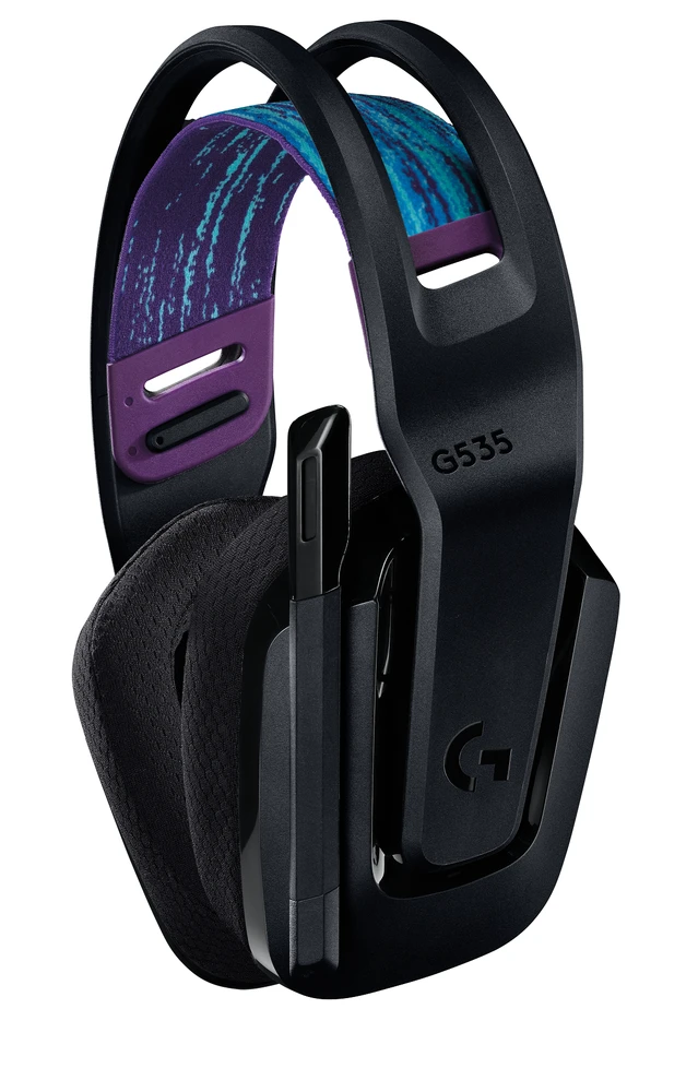 Logitech G535 Lightspeed belaidės ausinės žaidimams, Juodos spalvos