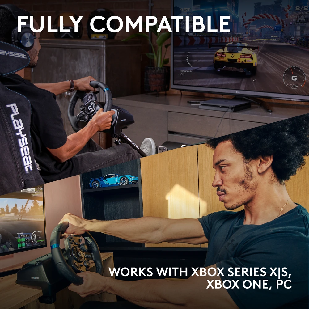 Logitech G923 TRUEFORCE simuliacinis lenktynių vairas su pedalais, skirtas Xbox Series X/S /Xbox One/PC