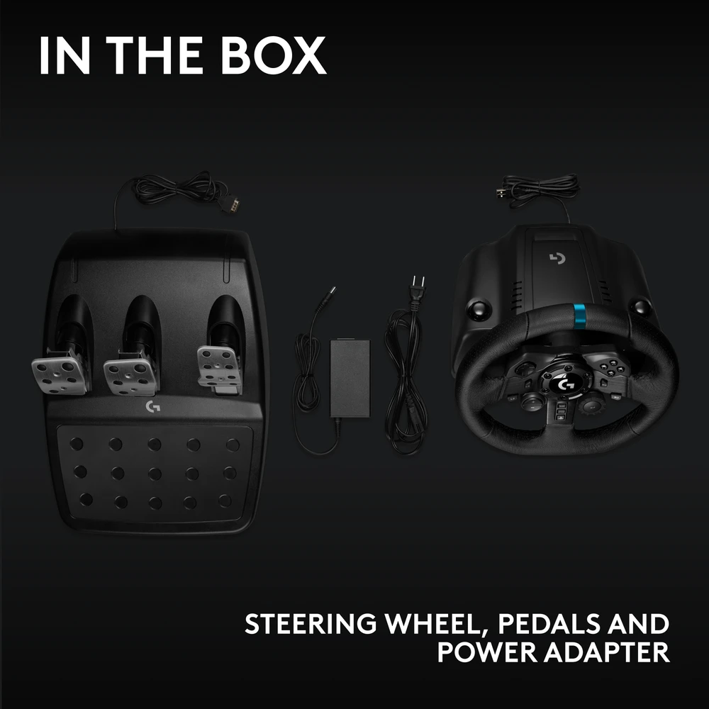 Logitech G923 TRUEFORCE simuliacinis lenktynių vairas su pedalais, skirtas PlayStation/PC