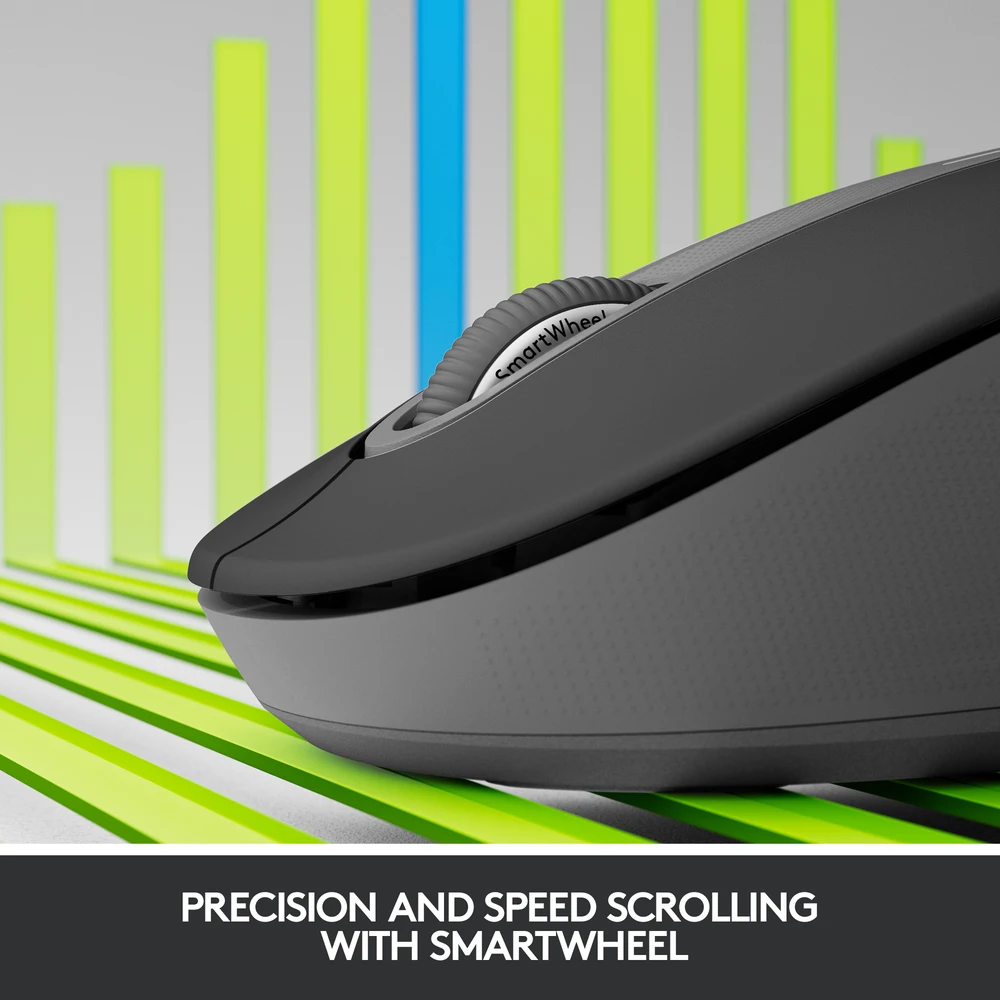 Tyli belaidė pelė Logitech M220, Juoda