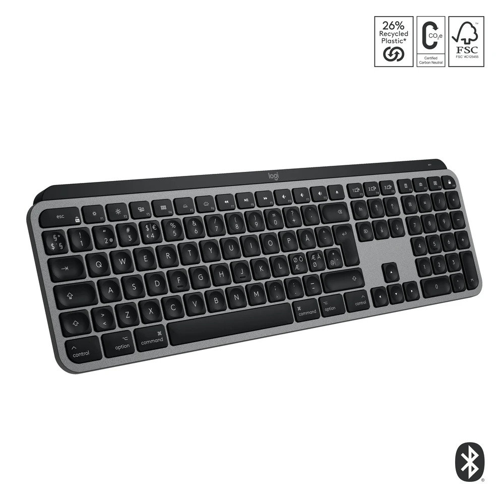 „Logitech MX Keys S“ belaidė klaviatūra su apšvietimu, skirta „Mac“ (šiaurės šalių)