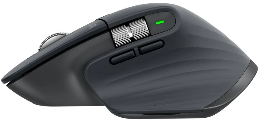 Belaidė pelė Logitech MX Master 3S, tamsiai pilka