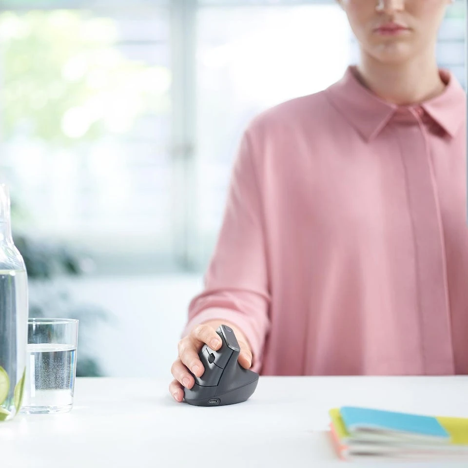 Belaidė pelė Logitech MX Vertical, pilka