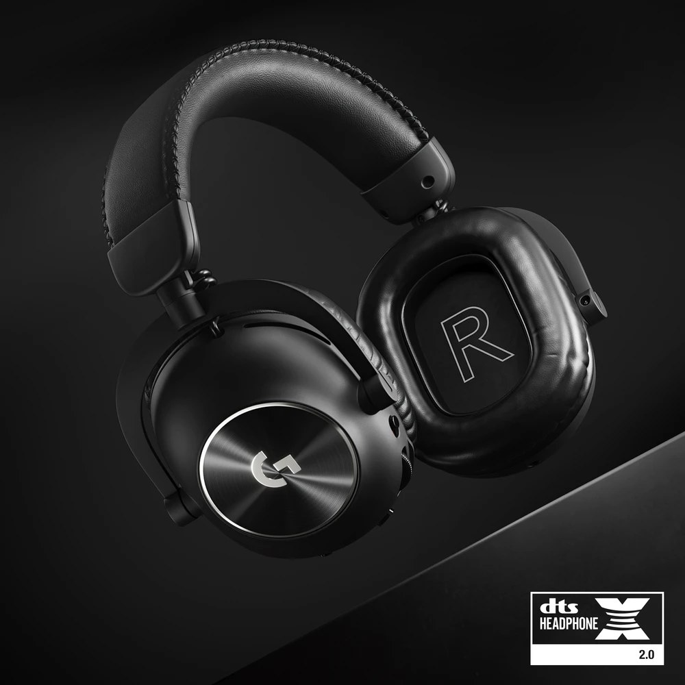 Logitech G PRO X 2 Lightspeed belaidės ausinės žaidimams, Juodos