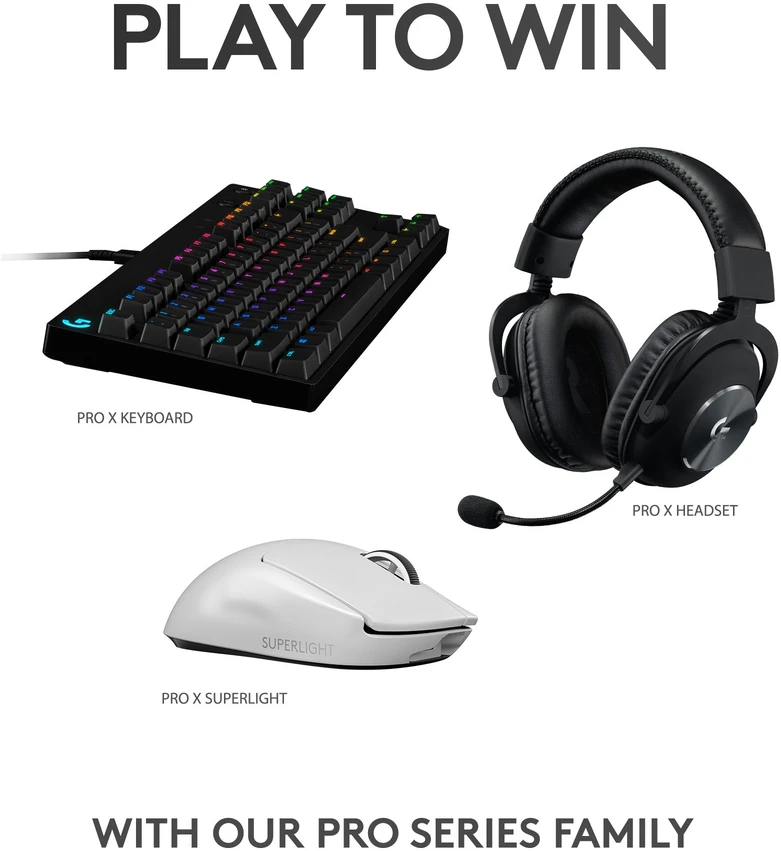 Belaidė žaidimų pelė Logitech G Pro X Superlight, Balta
