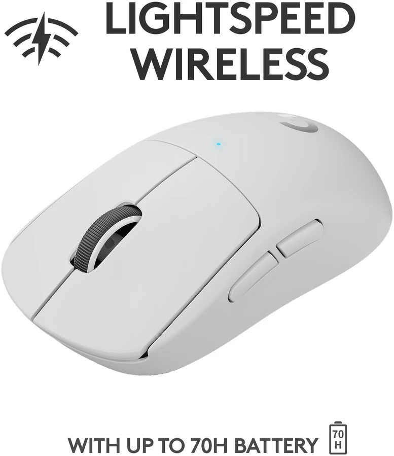 Belaidė žaidimų pelė Logitech G Pro X Superlight, Balta