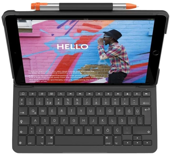 Logitech SLIM FOLIO FOR IPAD (10TH GEN) - Pilkas - PAN - NORDIC-613