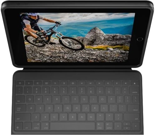 „Logitech“ tvirtas dėklas „iPad 10.2“, grafito spalvos