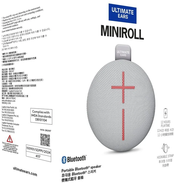 Logitech Ultimate Ears 984-002027 Nešiojamasis arba vakarėlių garsiakalbis Pilka