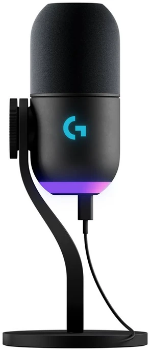 Logitech - Yeti GX Dynamic RGB Gaming Mic with LIGHTSYNC, Juodas