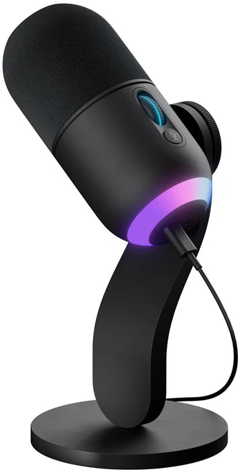 Logitech G Yeti GX Dynamic kardioidinis laidinis mikrofonas (juodas) su RGB | USB