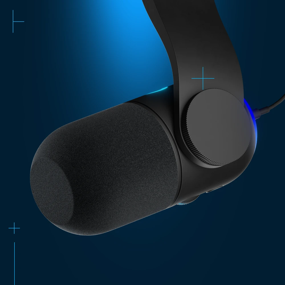 Mikrofons  Logitech - Yeticaster GX Dynamic RGB Gaming Mic