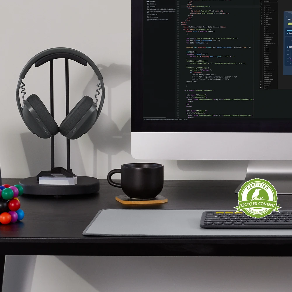 Logitech Zone Vibe 100 belaidės ausinės, Juodos