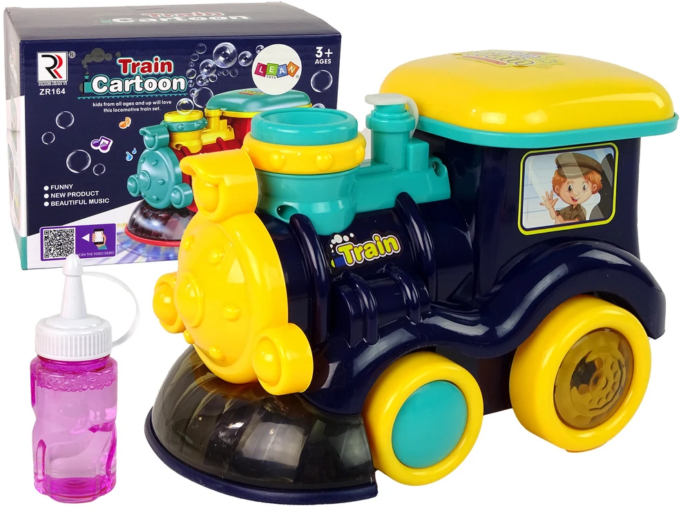 Muilo burbulų traukinys Lean Toys su garsais ir šviesomis
