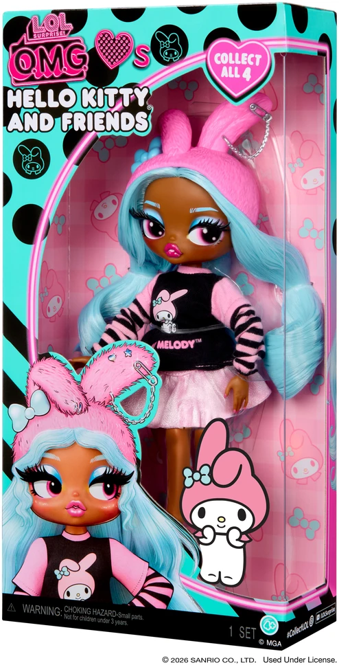 L.O.L Surprise L.O.L. - OMG Hello Kitty mados lėlė – Mano melodija (249887)