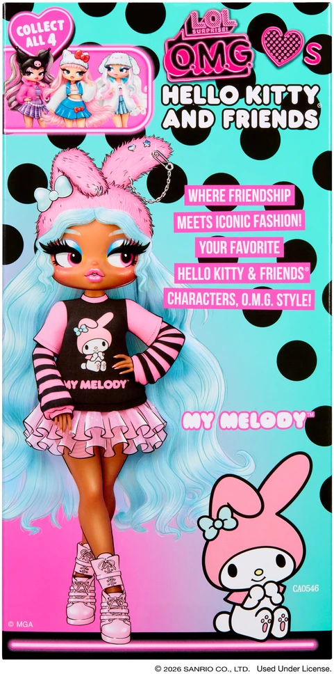 L.O.L Surprise L.O.L. - OMG Hello Kitty mados lėlė – Mano melodija (249887)