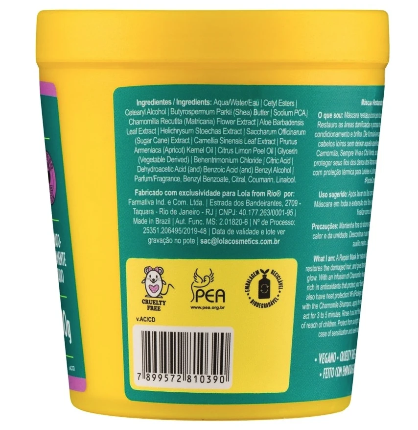 Lola From Rio LOLA iš RIO - CAMOMILA atkuriamoji blondinių plaukų kaukė 230 g