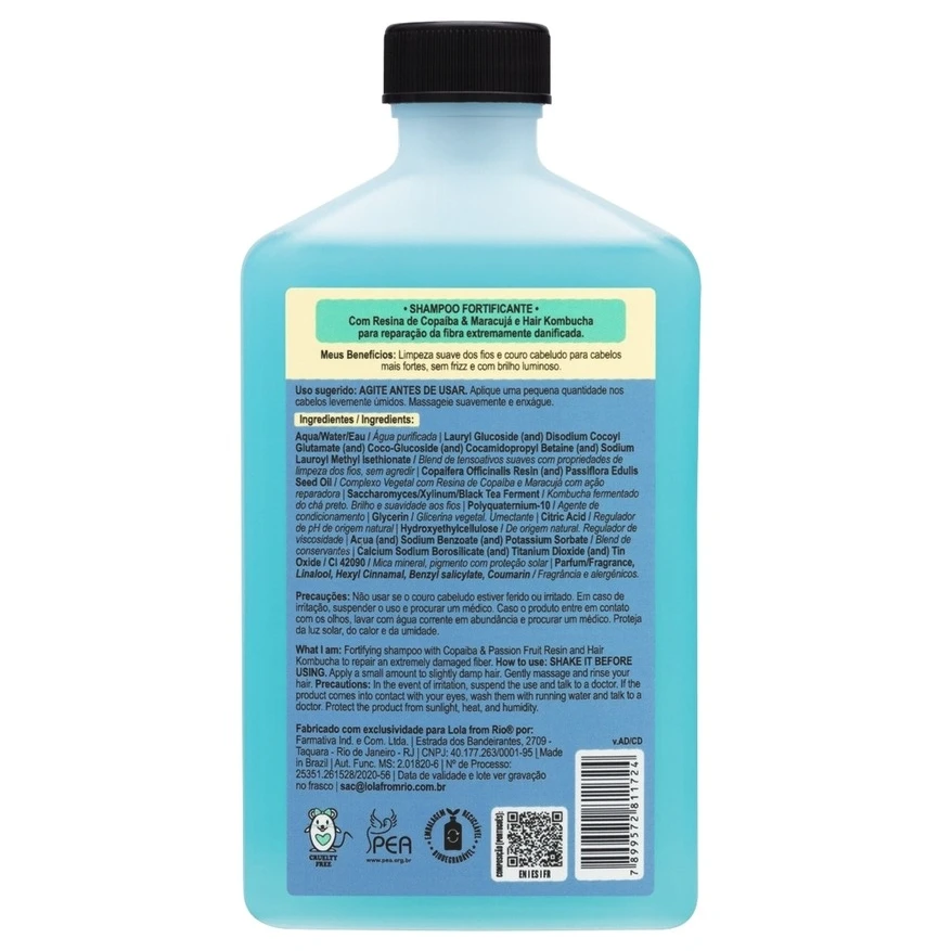 „Love Lola Cosmetics“ stiprinamasis šampūnas nuo pažeidimų, 250 ml