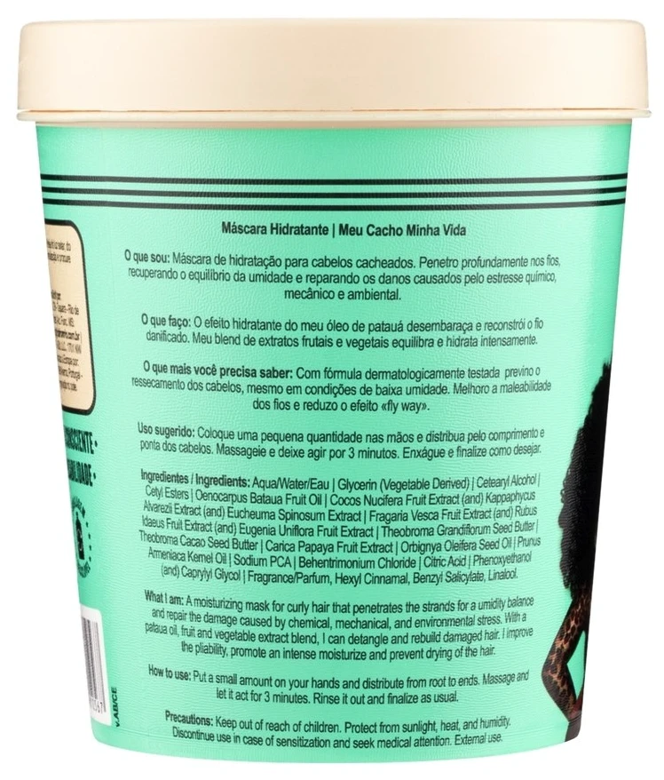 love Lola Cosmetics Meu Cacho Mihna Vida Hair Treatment Kreminis Mask For Hydration, 450 g